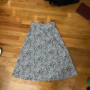 Leopard print skirt